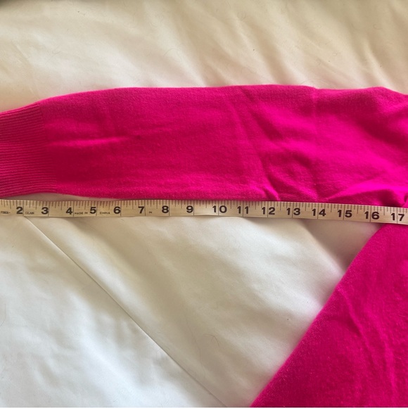 J. Crew Vibrant Pink Crew Neck Sweater - Picture 6 of 6